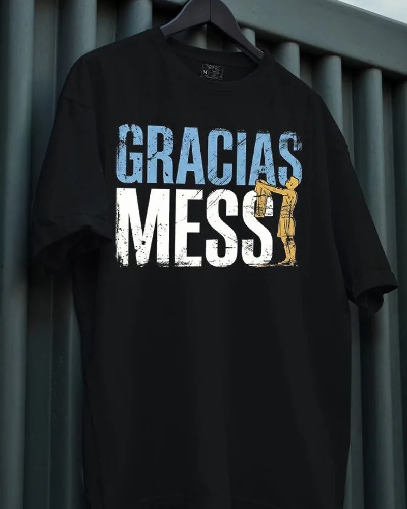 Remera Gracias Messi homenaje hombre Argentina