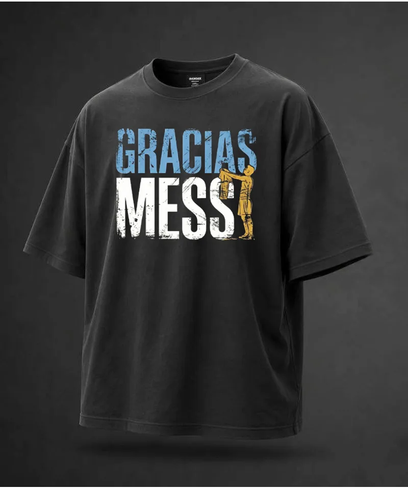 Remera Gracias Messi homenaje hombre Argentina
