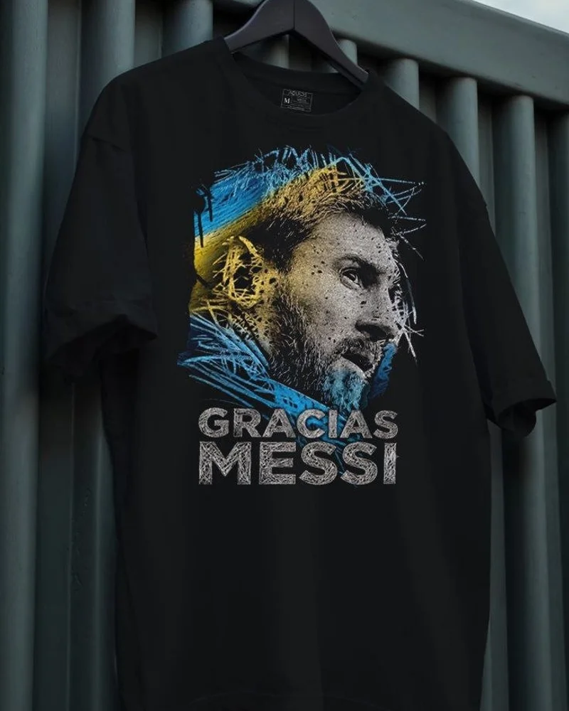 Remera La Pulga Messi hombre minimalista